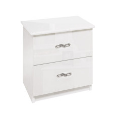 Тумба прикроватная 2Ящ Прованс / Provence Глянец Белый MiroMark PV-52-WB