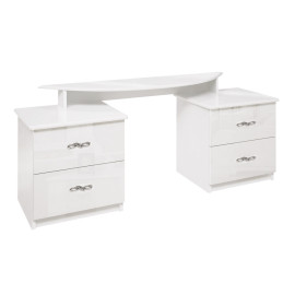 Столик туалетный 4Ящ Прованс / Provence Глянец Белый MiroMark PV-74-WB