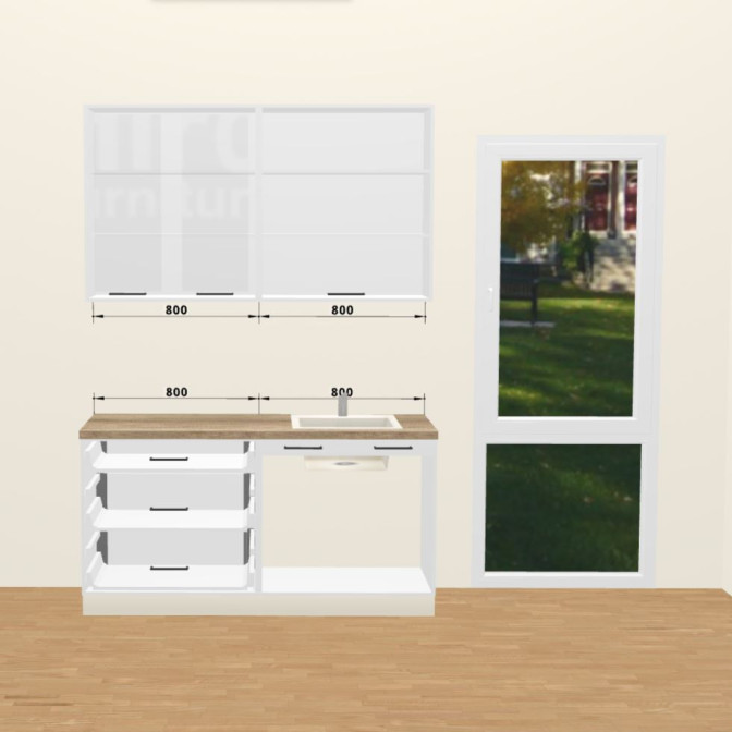 Кухня Вінтаж 1,6 м А 900 Вітрина Pro MiroMark