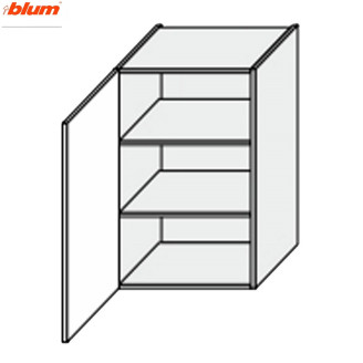 Кухонная секция Винтаж верхняя 45В/900 1дв Pro Blum VN-543W/9003 MiroMark