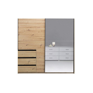 Шафа-купе 2,15х2,1м 2Дв із дзеркалом Тедді / Teddy Дуб Артизан MiroMark TD-26-OA