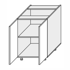 Кухонная секция Глори нижняя 60Н/820 2дв GL-061W/01 MiroMark 