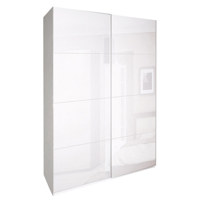 Шкаф-купе 1,5x2,4 Белла / Bella Глянец Белый MiroMark BL-83-WB