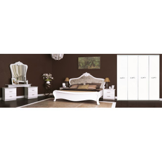 Комплект в спальню 4Дв Прованс / Provence Глянец Белый MiroMark