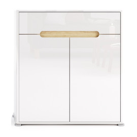 Комод 2Дв 1Ящ Стелла / Stella Глянець Білий MiroMark SL-62-WB