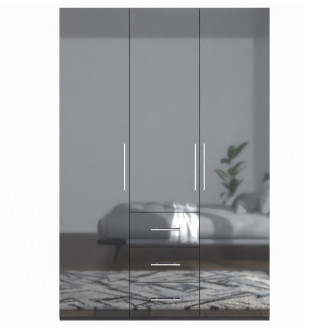 Шкаф 3Дв 3Ящ Магнум / Magnum Глянец Антрацит MG-13-AN