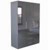 Шафа 3Дв 3Ящ Магнум / Magnum Глянець Антрацит MG-13-AN