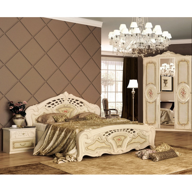 Комплект спальни Реджина 3Дв Шкаф 3Дв Кровать 1,6 Тумба 2Шх 2шт Комод 4Шх Зеркало MiroMark купить