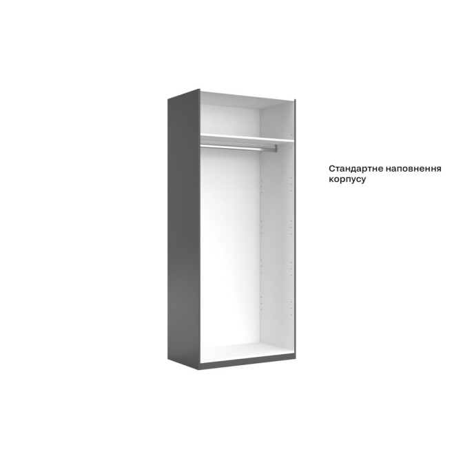 Шкаф 2Дв Дони / Doni Графит MiroMark DN-22-GT