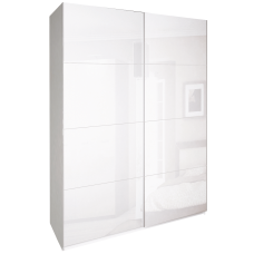 Шафа-купе 1,5х2,1 Фемелі / Family Глянець Білий MiroMark FM-18-WB