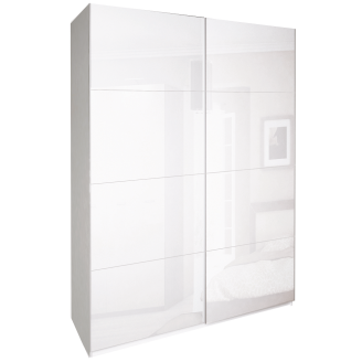 Шкаф-купе 1,5х2,1 Фемели / Family Глянец Белый MiroMark FM-18-WB
