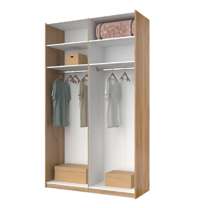 Шафа-купе 1,5х2,4 із дзеркалом Фемелі / Family Глянець Білий MiroMark FM-84-WB