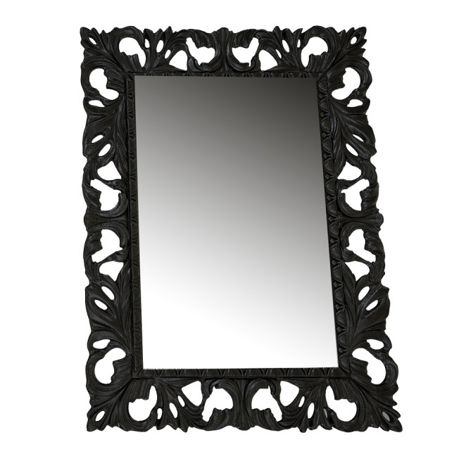 Зеркало 1200x1000 Пиония / Pionia Чёрный MiroMark MR-82-BL