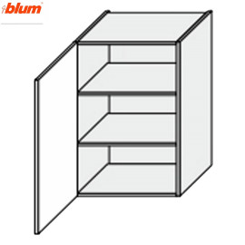 Кухонна секція Валенсія верхня 50В/900 1дв Pro Blum VL-551W/9003 MiroMark