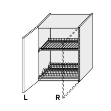 Кухонная секция Миллениум верхняя 60ВС/720 1дв Сушка Правая ML-470W/9003R MiroMark