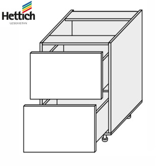 Кухонная секция Валенсия нижняя 60Н2ШХ/820 Pro Hettich VL-063W/9003 MiroMark