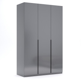 Шкаф 3Дв Тео / Teo Мат Антрацит-Мат Графит MiroMark TO-23-AG