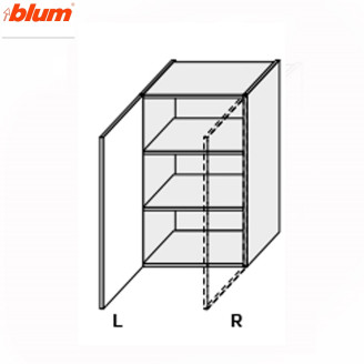 Кухонная секция Миллениум верхняя 50В/900 1дв Pro Blum Левая ML-551W/9003L MiroMark