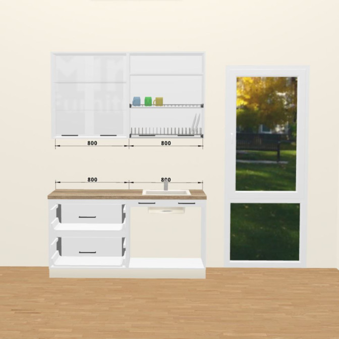 Кухня Вінтаж 1,6 м 900 Вітрина Pro MiroMark