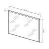 Зеркало Доминика 900х600 MiroMark купить