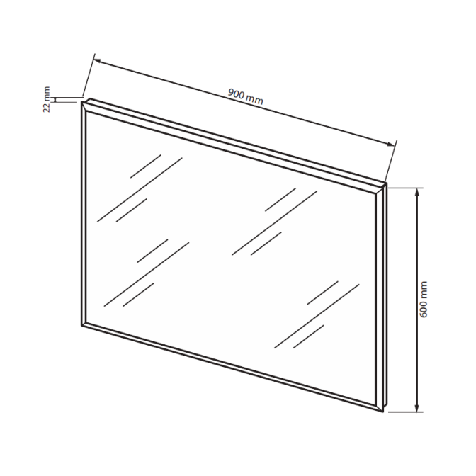 Зеркало Доминика 900х600 MiroMark купить