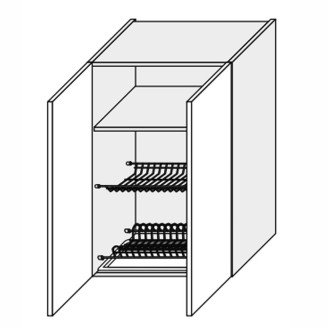 Кухонна секція Глорі верхня 80ВС/900 2дв Сушка GL-583W/01 MiroMark