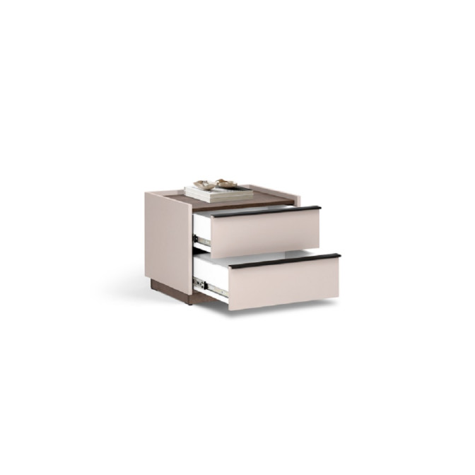 Тумба приліжкова 2Ящ Тоффі / Toffee Супермат Тоффі - Горіх Макадамія MiroMark TF-52-TF