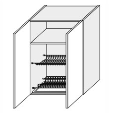 Кухонная секция Миллениум верхняя 80ВС/900 2дв Сушка ML-583W/9003 MiroMark