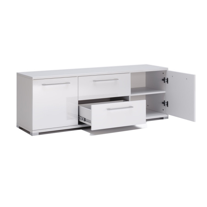 Тумба ТВ 1,5м Фемели / Family Глянец Белый MiroMark FM-150-WB