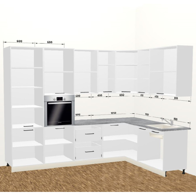 Кухня Винтаж 3,4 м А 900 Pro MiroMark