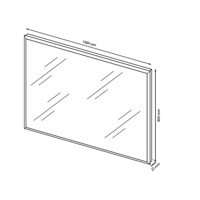 Дзеркало 1000*800 Енні / Annie MiroMark EN-80-BL