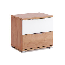 Тумба ліжка 2Ящ Асті Джуніор / Asti Junior Глянець Білий - Дуб Крафт MiroMark AS-54-WB