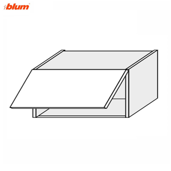 Кухонная секция Валенсия верхняя 80В/360 1дв Aventos Pro Blum VL-181W/9003 MiroMark