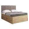 Кровать с ящиками для белья 1,2х2,0 Тедди / Teddy Дуб Артизан MiroMark TD-32-OA