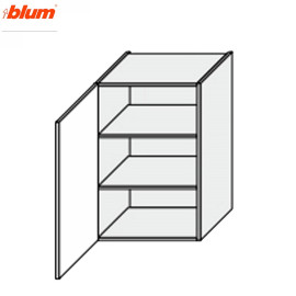 Кухонная секция Мери верхняя 45В/900 1дв Pro Blum MR-543W/9003gl MiroMark
