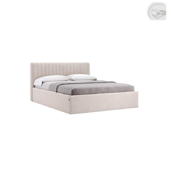 Ліжко М'яка оббивка з каркасом Підйомним механізмом 1,8x2,0 Ліра / Lira MiroMark SF-48-LR