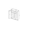 Шкаф 3Дв без зеркала Мила / Mila Глянец Белый MiroMark MA-23-WB