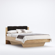 Ліжко без каркаса 1400*2000 Місяць / Luna Дуб Крафт - Мат Лава MiroMark LN-34-LV