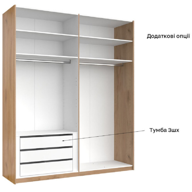 Шкаф-купе с зеркалом 2,0х2,4 Меги / Megy Глянец Шиншила Серая MiroMark MG-20-GG