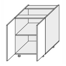 Кухонная секция Миллениум WG нижняя 80Н/820 2дв ML-080W/01 MiroMark