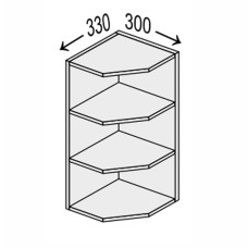 Кухонная секция Миллениум верхняя 30ВЗК/720 Угловое окончание ML-431W MiroMark
