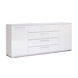 Комод 2Дв 4Ящ 1,9м Фемелі / Family Глянець Білий MiroMark FM-169-WB