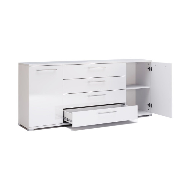 Комод 2Дв 4Ящ 1,9м Фемелі / Family Глянець Білий MiroMark FM-169-WB