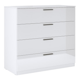 Комод 4Ящ Хеппи / Happy Глянец Белый MiroMark HP-64-WB