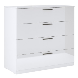 Комод 4Ящ Хеппи / Happy Глянец Белый MiroMark HP-64-WB