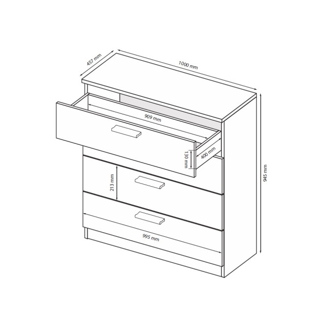 Комод Хеппи 4Шх MiroMark купить