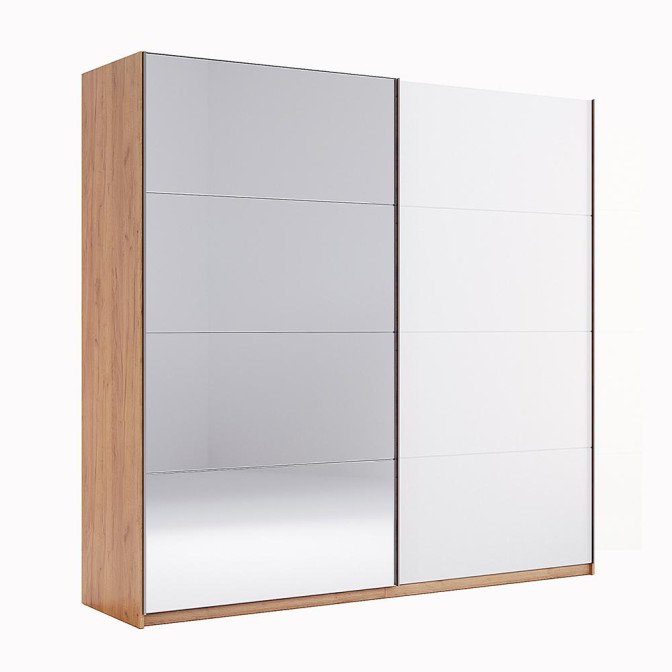 Шкаф-купе Ники Глянец Белый Зеркало MiroMark купить