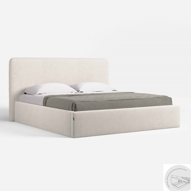 Кровать Мягкая обивка с подъёмным механизмом 1,6x2,0 Амелия / Amelia MiroMark SF-46-AL