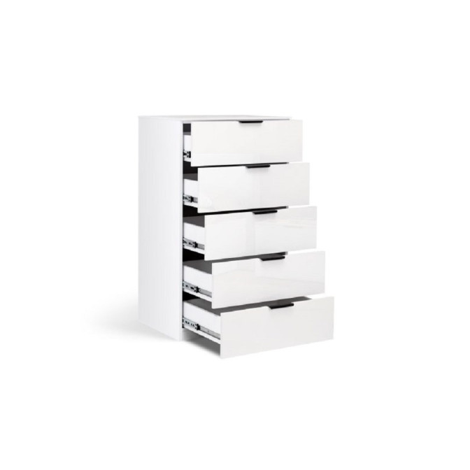 Комод 5Ящ Мила / Mila Глянец Белый MiroMark MA-65-WB