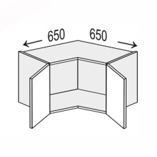 Кухонная секция Миллениум WG верхняя Угол В 90° 650х650/450 2дв ML-390W/01 MiroMark